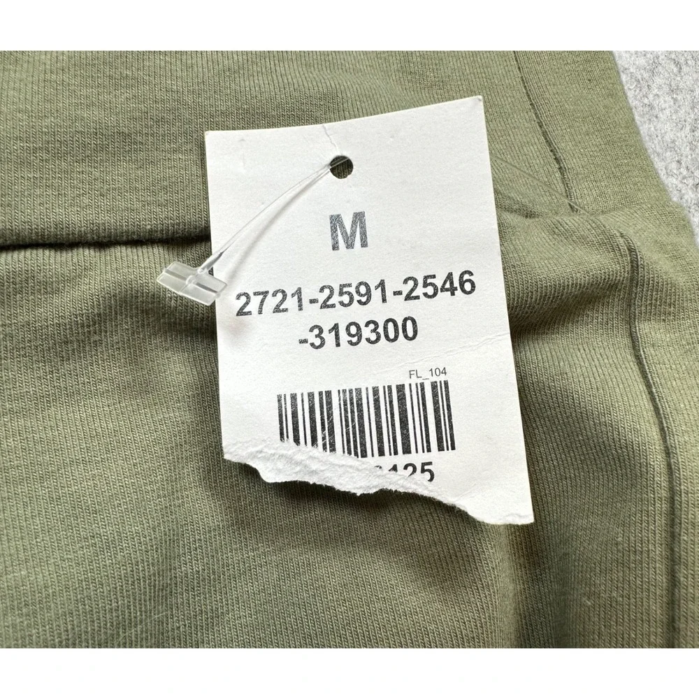 Ambiance High Waist Ankle Leggings Olive Green Cotton Stretch‎ Size Medium NWT